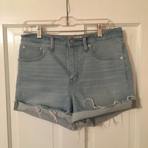 Madewell high waisted shorts